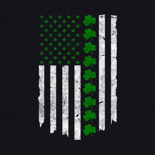 St. Patrick's Day IRISH AMERICAN FLAG by SilverTee